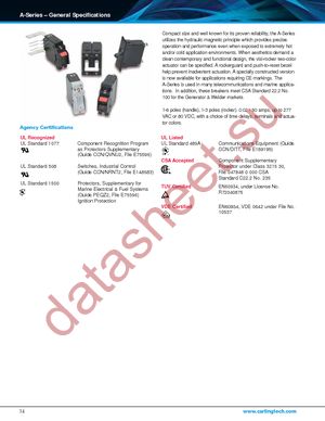 AA1-F0-10-620-1B1-C datasheet  